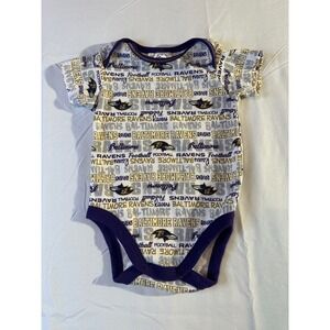 Baltimore Ravens Baby Onesie Football NFL Team Apparel 0 3 Months